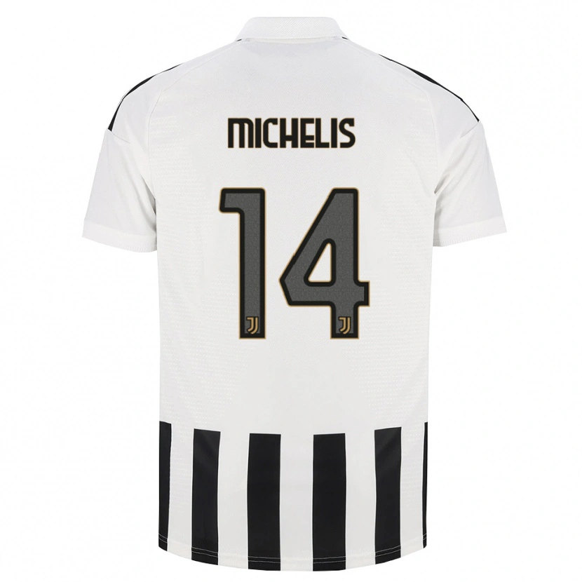 DanxenメンズMattia Michelis#14ブラック ホワイト ブラウンホームシャツ2026/27ジャージーユニフォーム