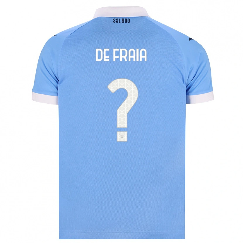 DanxenメンズDavide De Fraia#0スカイブルー ブラック ホワイトホームシャツ2026/27ジャージーユニフォーム