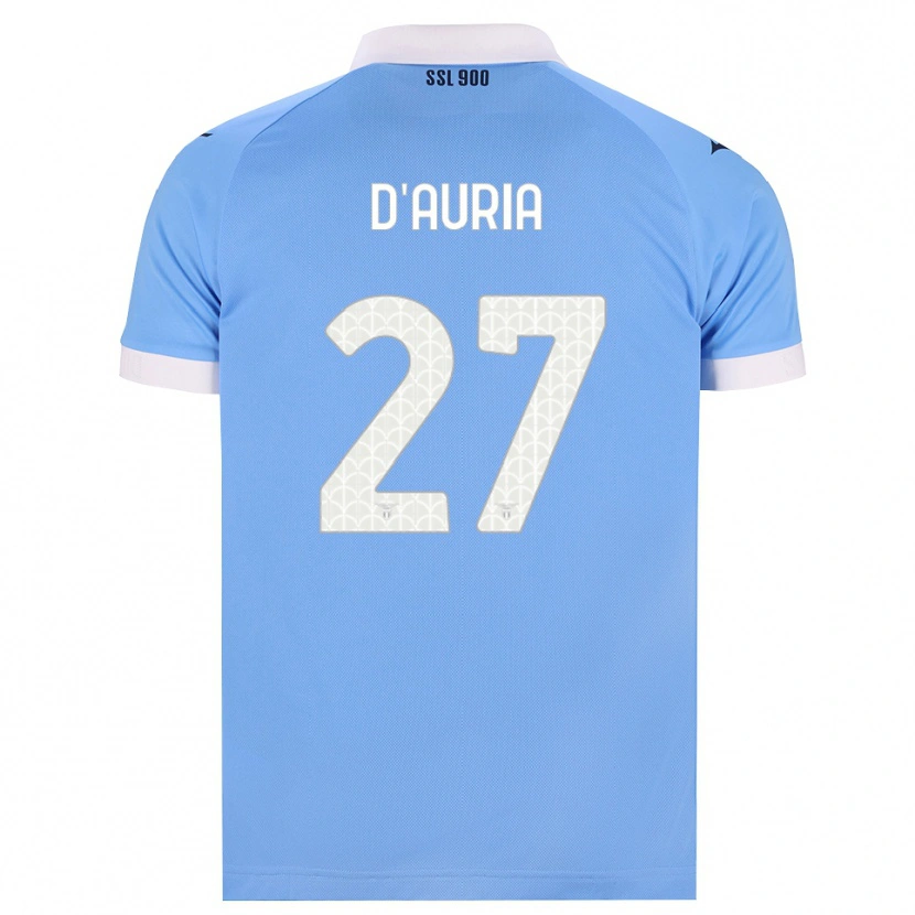 DanxenメンズFederica D'auria#27スカイブルー ブラック ホワイトホームシャツ2026/27ジャージーユニフォーム