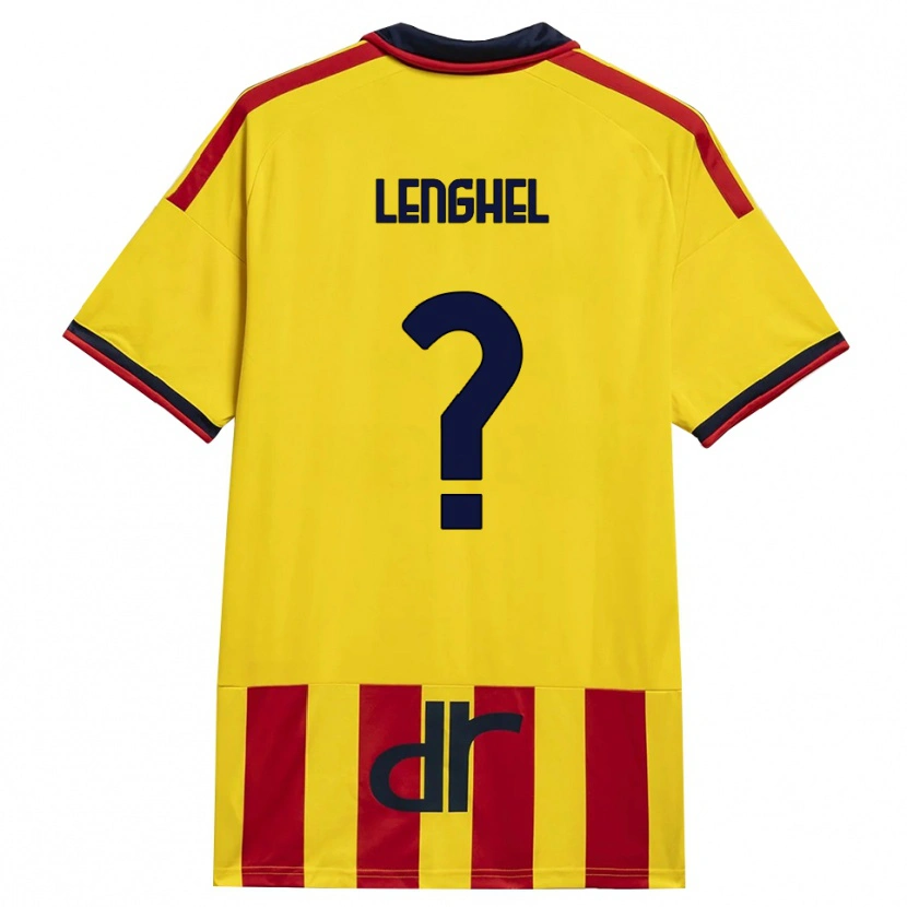 DanxenメンズEdmond Lenghel#0イエロー レッドホームシャツ2026/27ジャージーユニフォーム