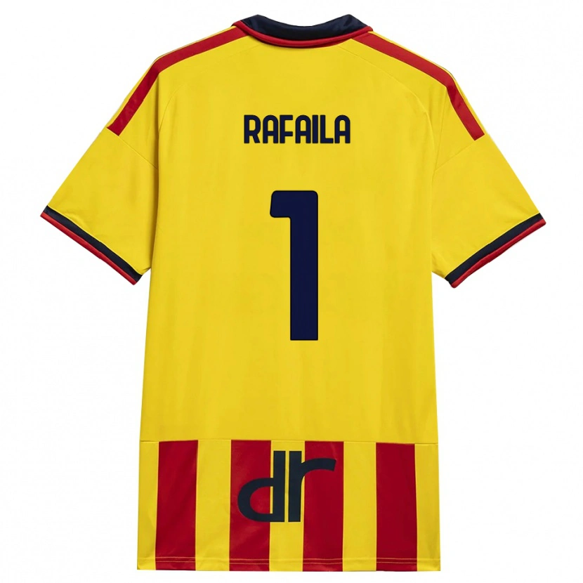 DanxenメンズVlad Răfăilă#1イエロー レッドホームシャツ2026/27ジャージーユニフォーム
