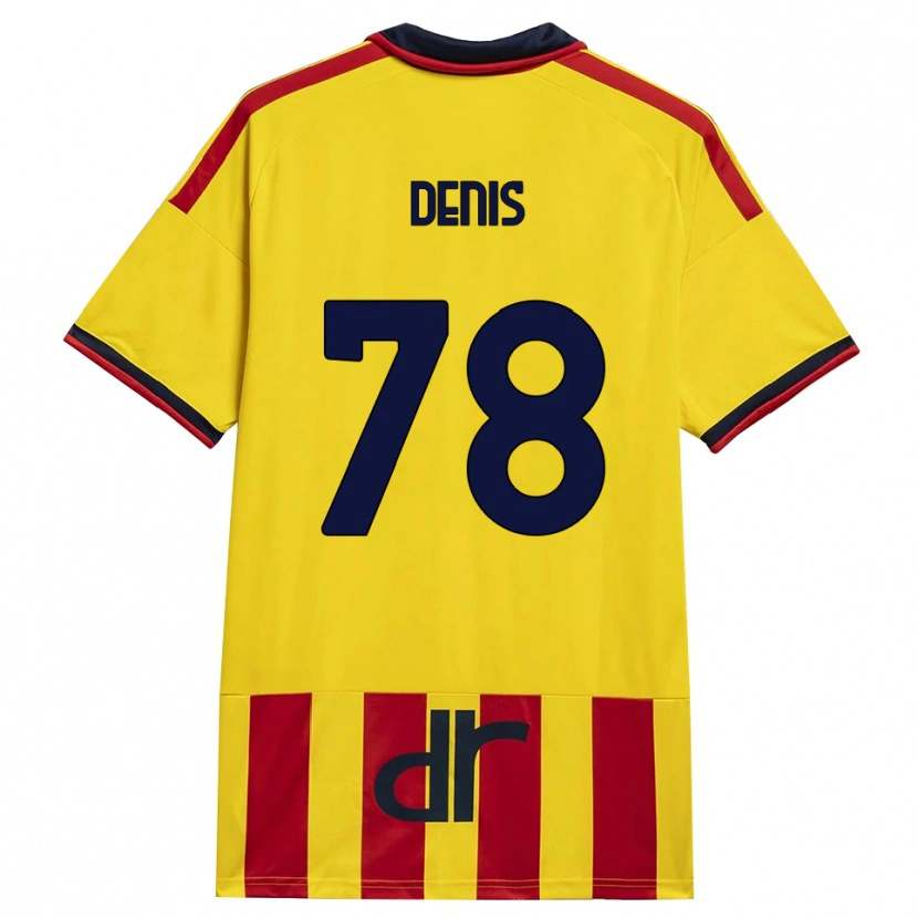 DanxenメンズMax Denis#78イエロー レッドホームシャツ2026/27ジャージーユニフォーム