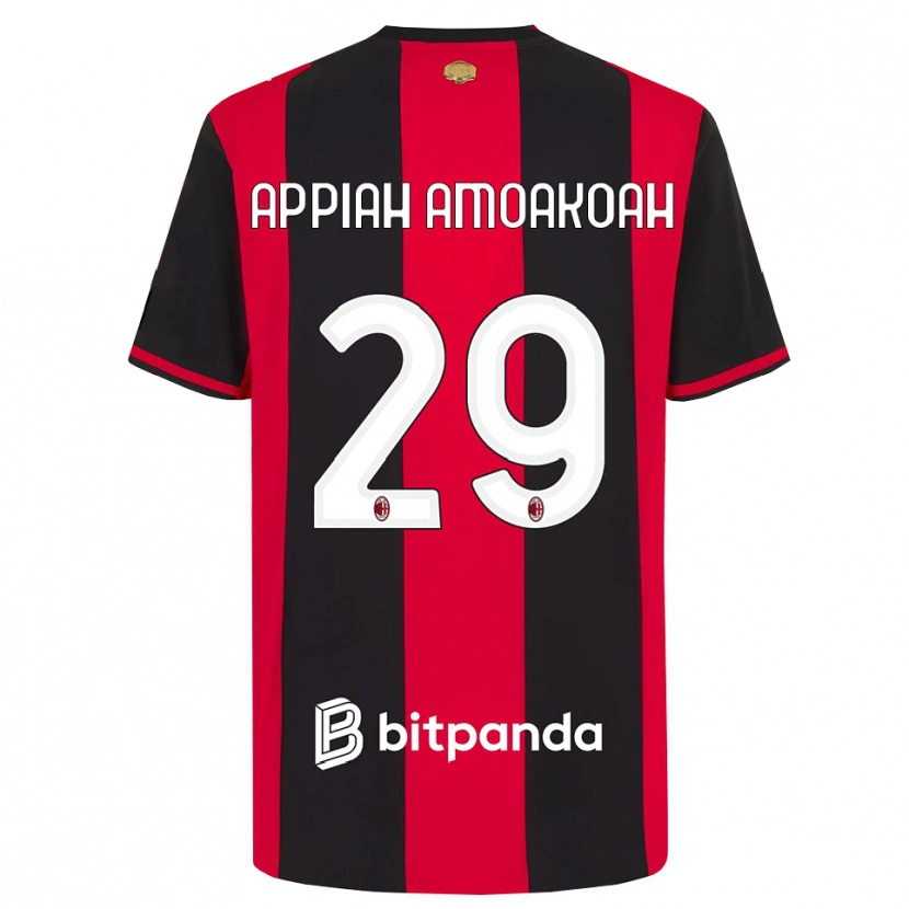 DanxenメンズKaren Appiah Amoakoah#29レッド ブラック ホワイトホームシャツ2026/27ジャージーユニフォーム
