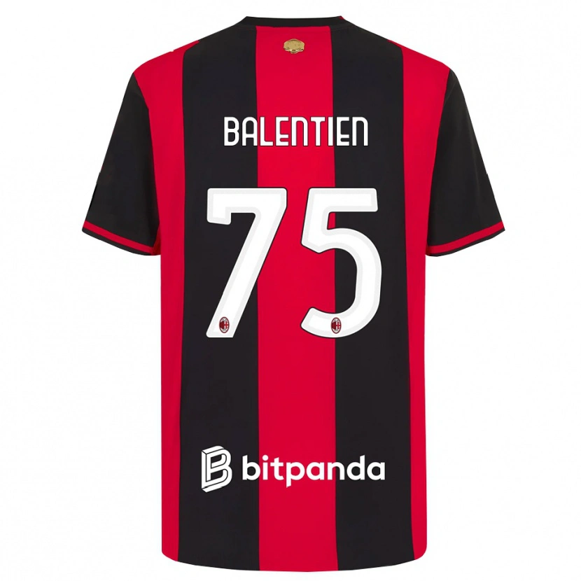 DanxenメンズCheveyo Balentien#75レッド ブラック ホワイトホームシャツ2026/27ジャージーユニフォーム