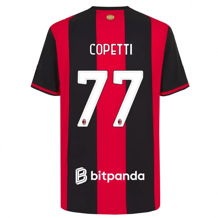 DanxenメンズMatilde Copetti#77レッド ブラック ホワイトホームシャツ2026/27ジャージーユニフォーム
