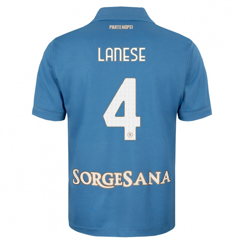 DanxenメンズMichele Lanese#4ヘイズブルー ホワイトホームシャツ2026/27ジャージーユニフォーム