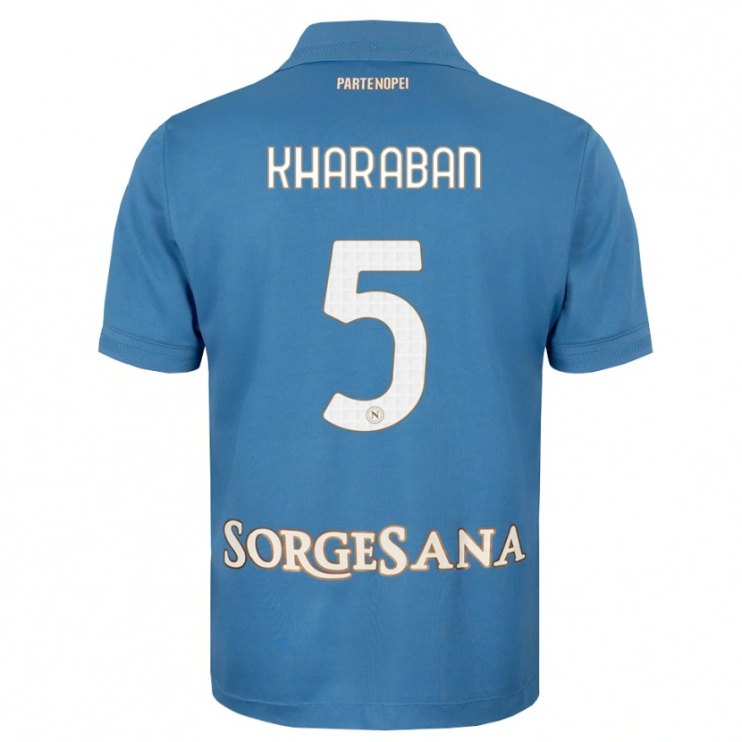 DanxenメンズVitaliy Kharaban#5ヘイズブルー ホワイトホームシャツ2026/27ジャージーユニフォーム
