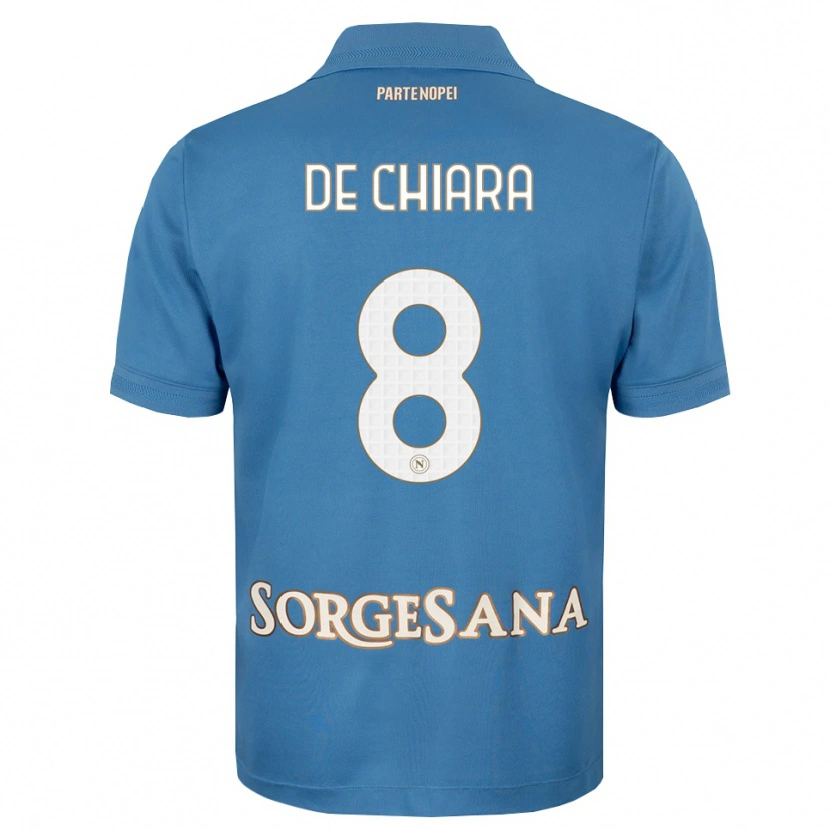 DanxenメンズEmmanuele De Chiara#8ヘイズブルー ホワイトホームシャツ2026/27ジャージーユニフォーム