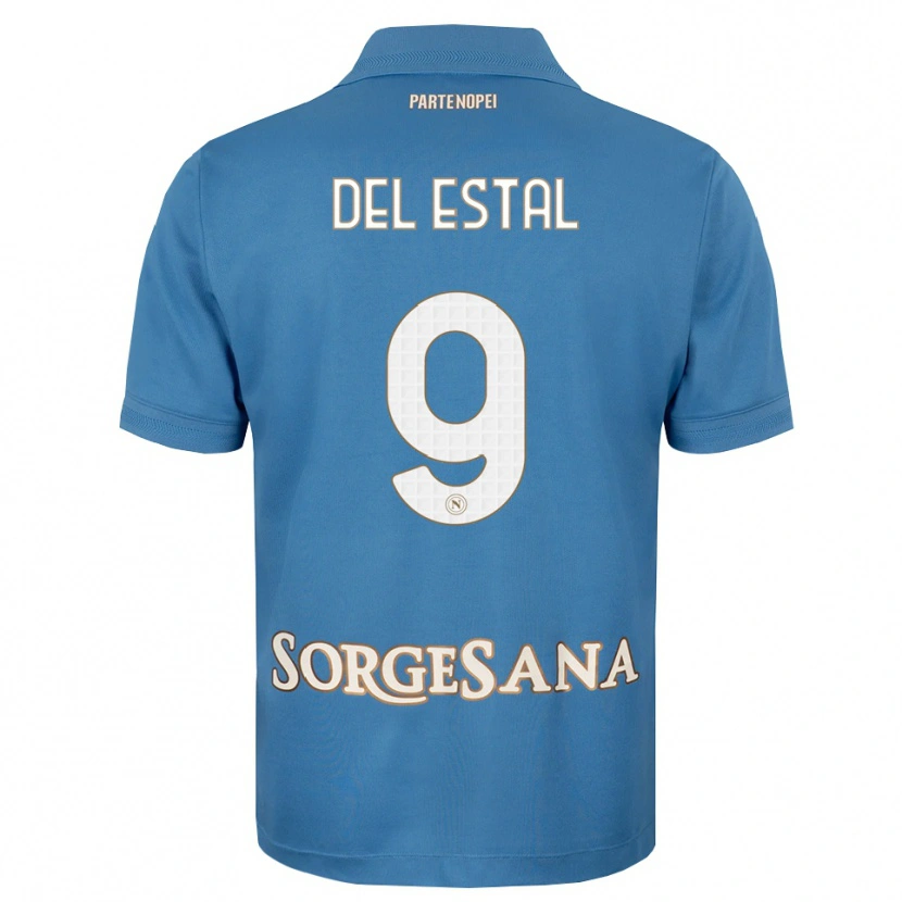 DanxenメンズEli Del Estal#9ヘイズブルー ホワイトホームシャツ2026/27ジャージーユニフォーム