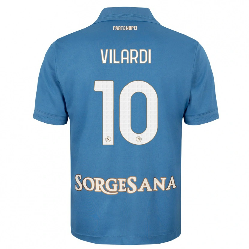 DanxenメンズMario Vilardi#10ヘイズブルー ホワイトホームシャツ2026/27ジャージーユニフォーム