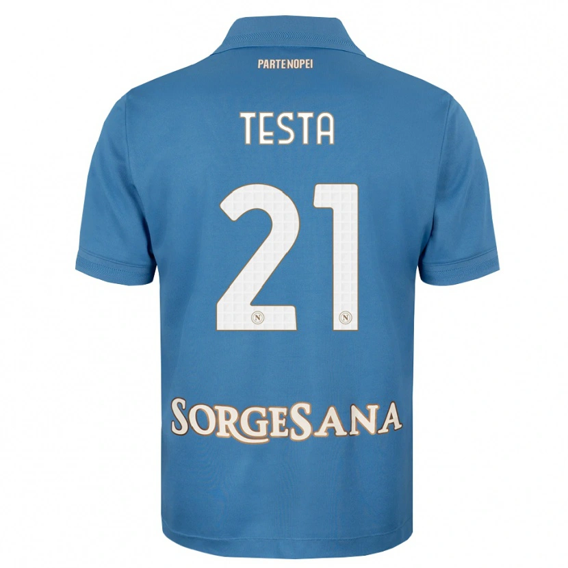 DanxenメンズVincenzo Testa#21ヘイズブルー ホワイトホームシャツ2026/27ジャージーユニフォーム