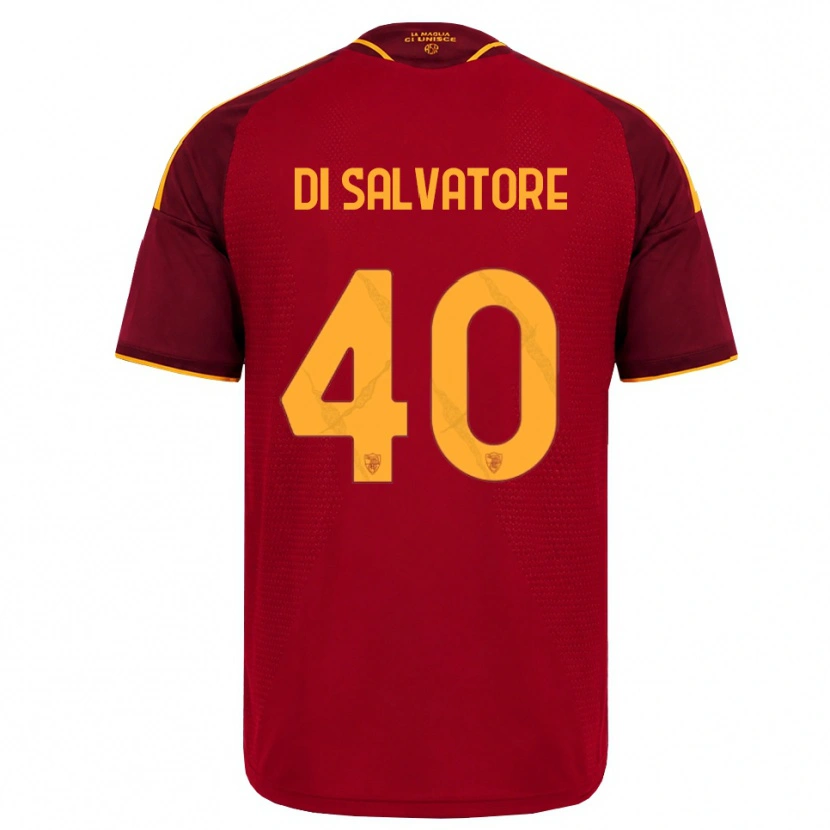 DanxenメンズDiego Di Salvatore#40レッド ゴールデンイエローホームシャツ2026/27ジャージーユニフォーム