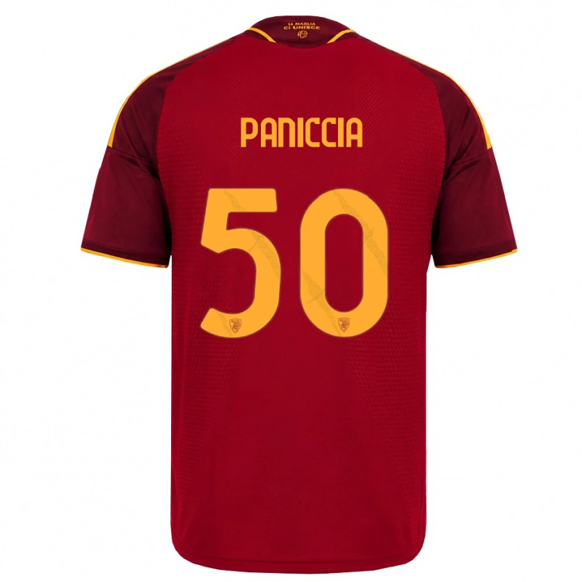 DanxenメンズMartina Paniccia#50レッド ゴールデンイエローホームシャツ2026/27ジャージーユニフォーム