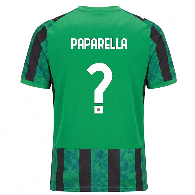 DanxenメンズGioele Paparella#0グリーン ブラック ホワイトホームシャツ2026/27ジャージーユニフォーム