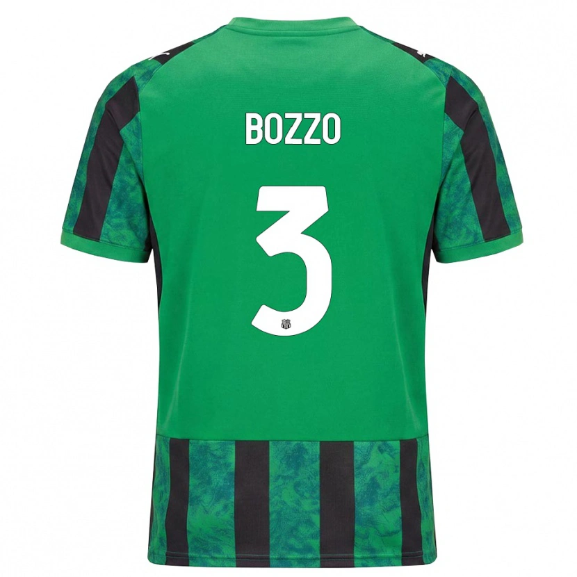 DanxenメンズMarco Bozzo#3グリーン ブラック ホワイトホームシャツ2026/27ジャージーユニフォーム