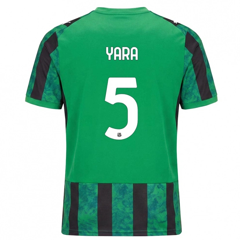 DanxenメンズMoussa Yara#5グリーン ブラック ホワイトホームシャツ2026/27ジャージーユニフォーム