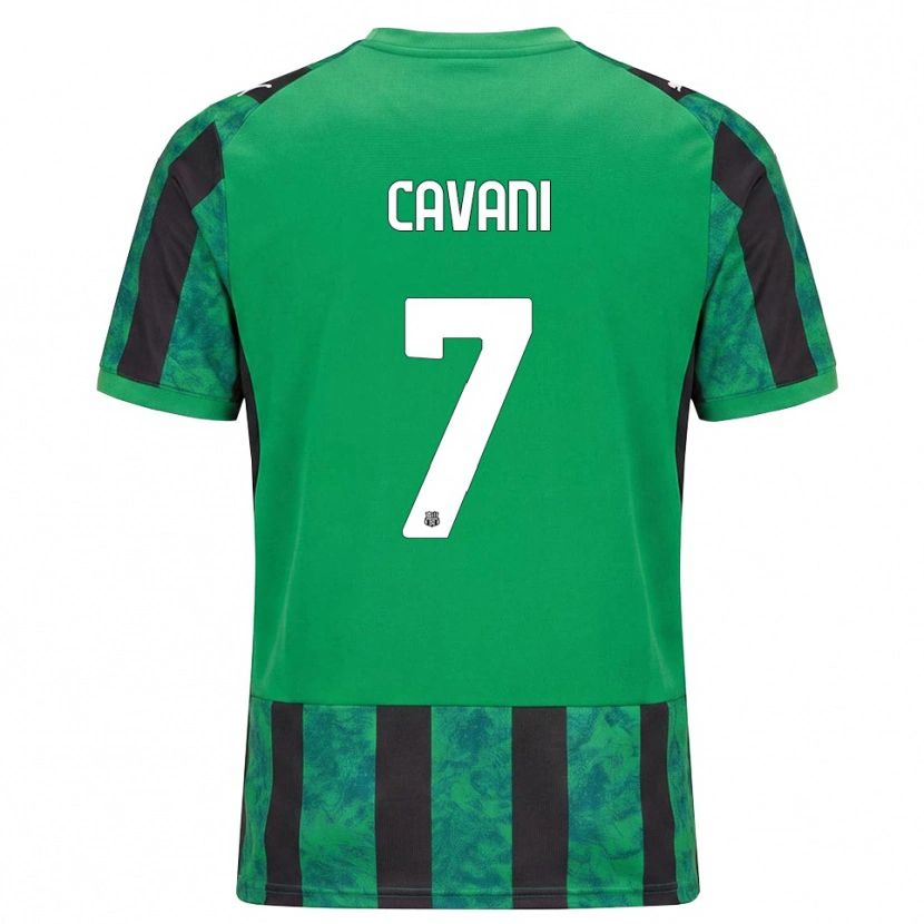 DanxenメンズLorenzo Cavani#7グリーン ブラック ホワイトホームシャツ2026/27ジャージーユニフォーム