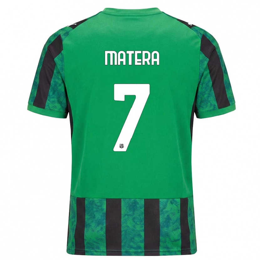 DanxenメンズLorenzo Matera#7グリーン ブラック ホワイトホームシャツ2026/27ジャージーユニフォーム