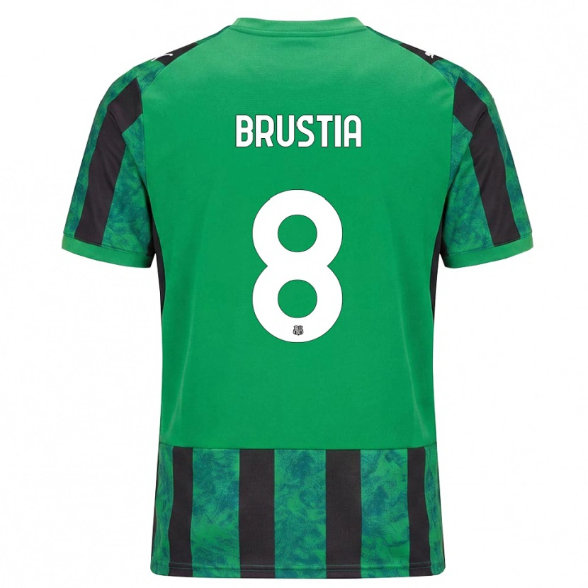 DanxenメンズMartina Brustia#8グリーン ブラック ホワイトホームシャツ2026/27ジャージーユニフォーム