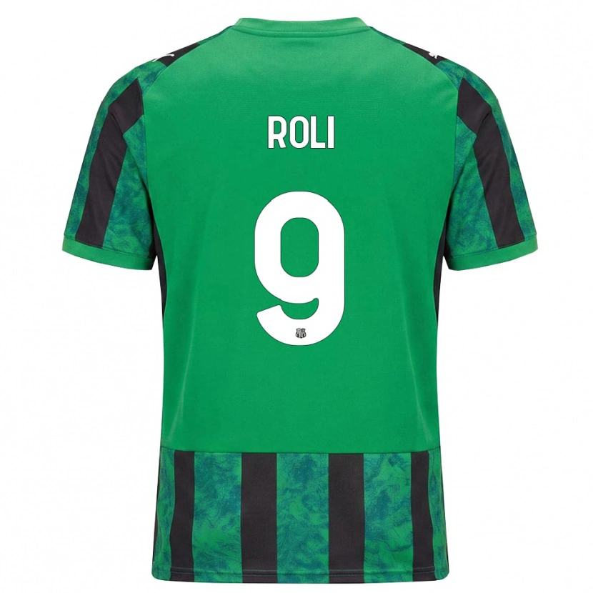 DanxenメンズRiccardo Roli#9グリーン ブラック ホワイトホームシャツ2026/27ジャージーユニフォーム