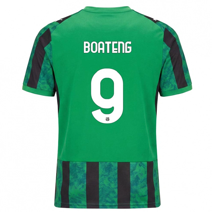 DanxenメンズOwen Boateng#9グリーン ブラック ホワイトホームシャツ2026/27ジャージーユニフォーム