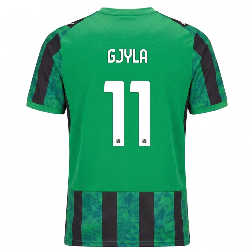DanxenメンズBriajan Gjyla#11グリーン ブラック ホワイトホームシャツ2026/27ジャージーユニフォーム