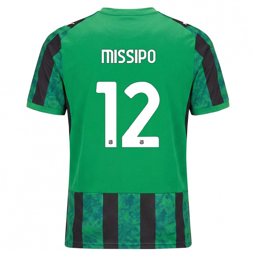 DanxenメンズKassandra Missipo#12グリーン ブラック ホワイトホームシャツ2026/27ジャージーユニフォーム