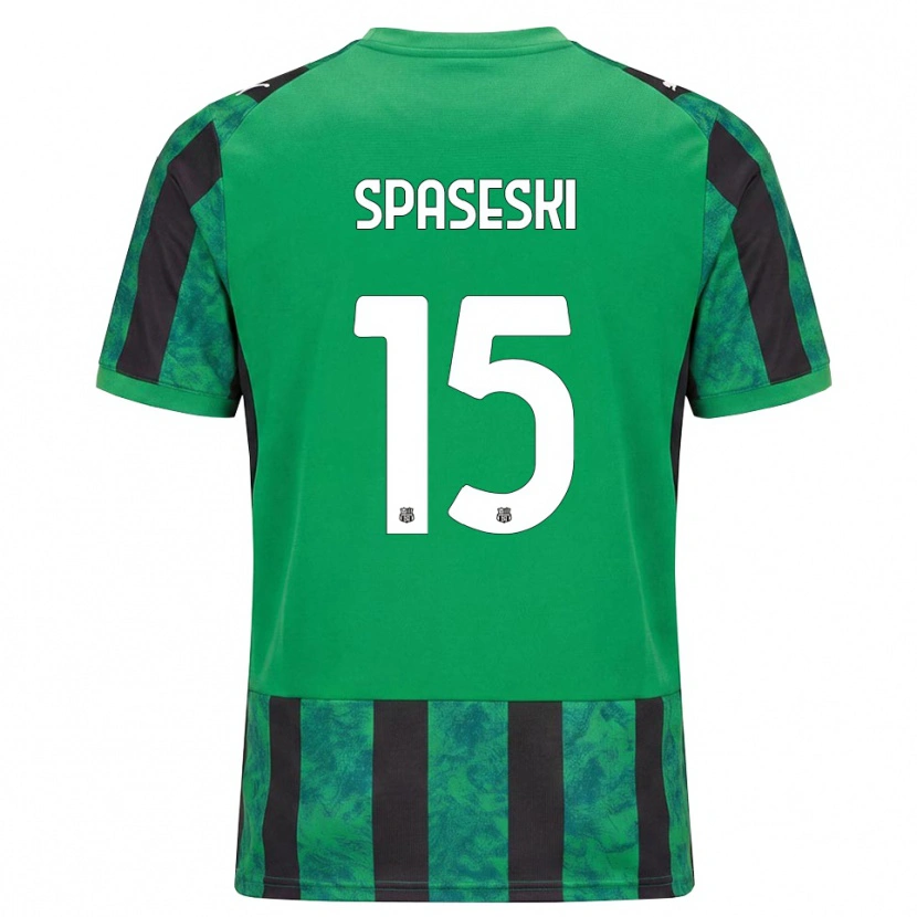 DanxenメンズDejan Spaseski#15グリーン ブラック ホワイトホームシャツ2026/27ジャージーユニフォーム