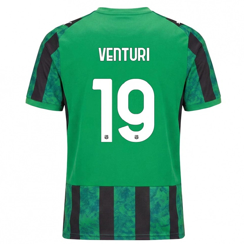 DanxenメンズLuca Venturi#19グリーン ブラック ホワイトホームシャツ2026/27ジャージーユニフォーム