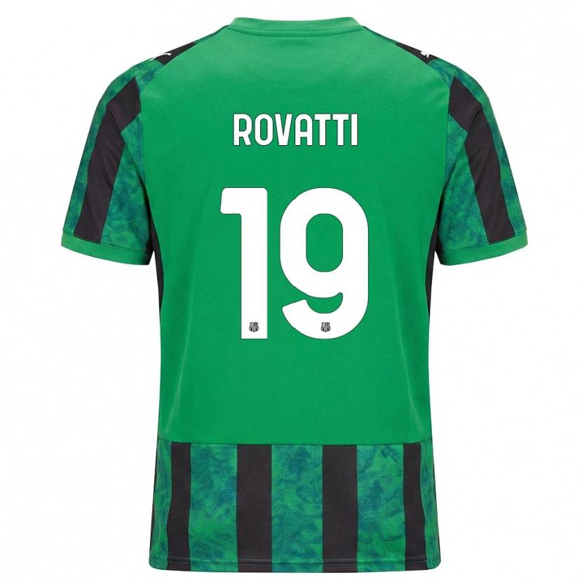 DanxenメンズMatteo Rovatti#19グリーン ブラック ホワイトホームシャツ2026/27ジャージーユニフォーム