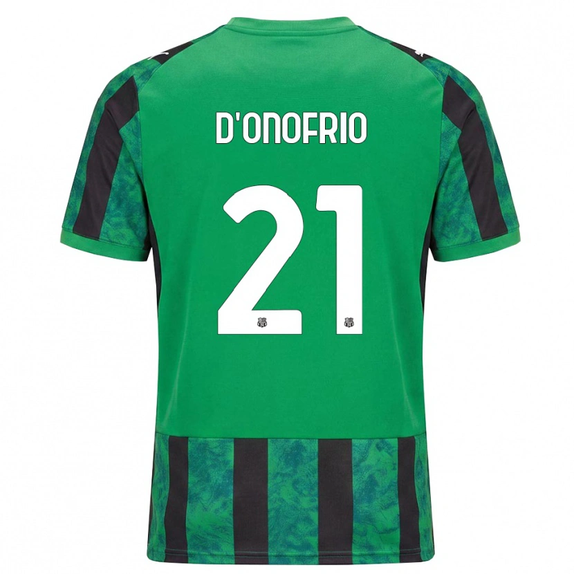 DanxenメンズKarol D'onofrio#21グリーン ブラック ホワイトホームシャツ2026/27ジャージーユニフォーム