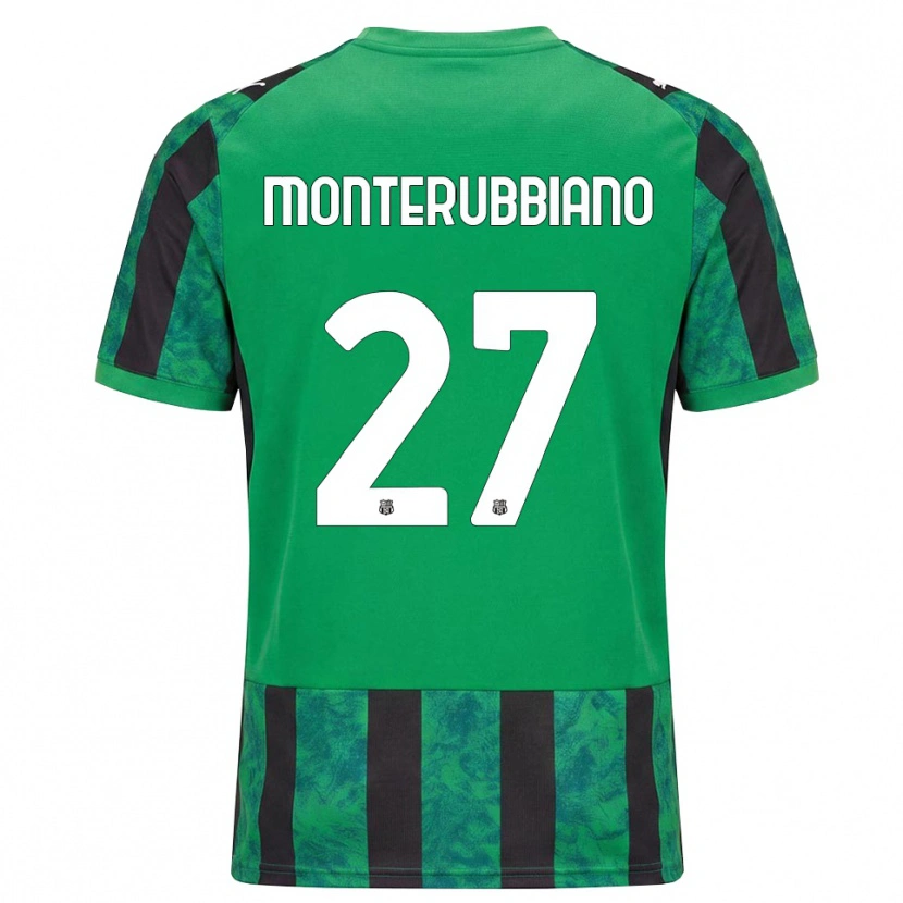DanxenメンズValeria Monterubbiano#27グリーン ブラック ホワイトホームシャツ2026/27ジャージーユニフォーム
