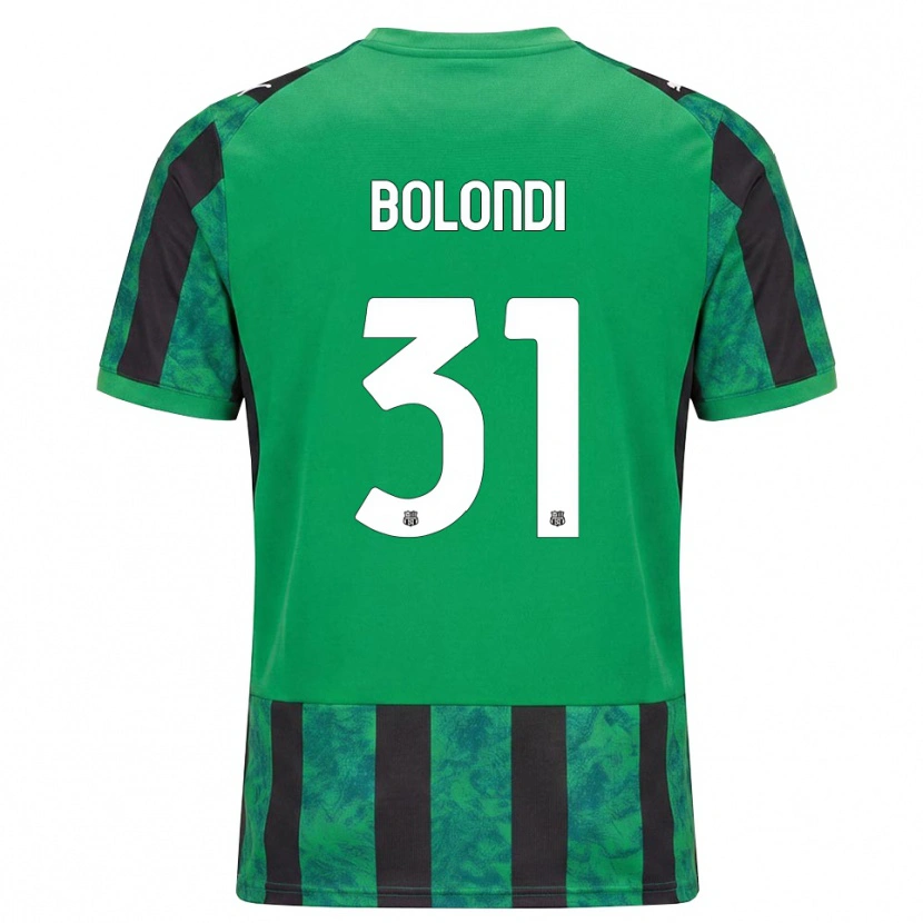 DanxenメンズFrancesco Bolondi#31グリーン ブラック ホワイトホームシャツ2026/27ジャージーユニフォーム
