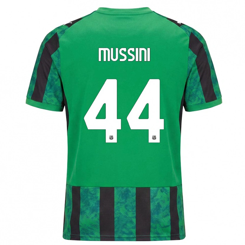 DanxenメンズAndrea Mussini#44グリーン ブラック ホワイトホームシャツ2026/27ジャージーユニフォーム