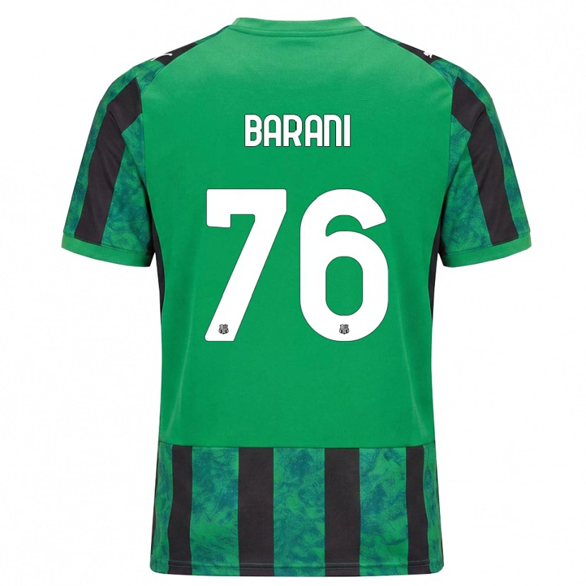 DanxenメンズLuca Barani#76グリーン ブラック ホワイトホームシャツ2026/27ジャージーユニフォーム