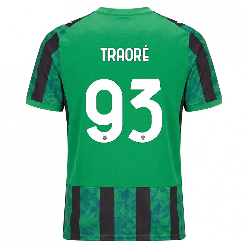 DanxenメンズKadidia Traoré#93グリーン ブラック ホワイトホームシャツ2026/27ジャージーユニフォーム