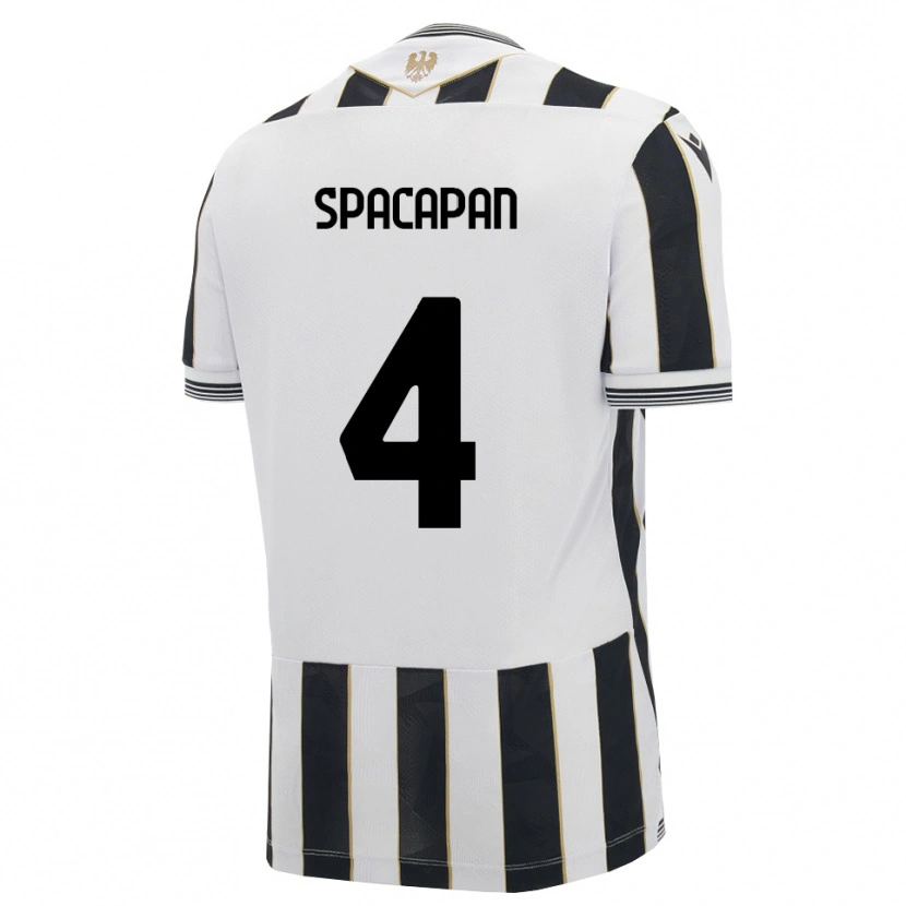 DanxenメンズLuka Spacapan#4ブラック ホワイト ピンクホームシャツ2026/27ジャージーユニフォーム