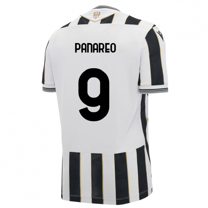 DanxenメンズPierpaolo Panareo#9ブラック ホワイト ピンクホームシャツ2026/27ジャージーユニフォーム