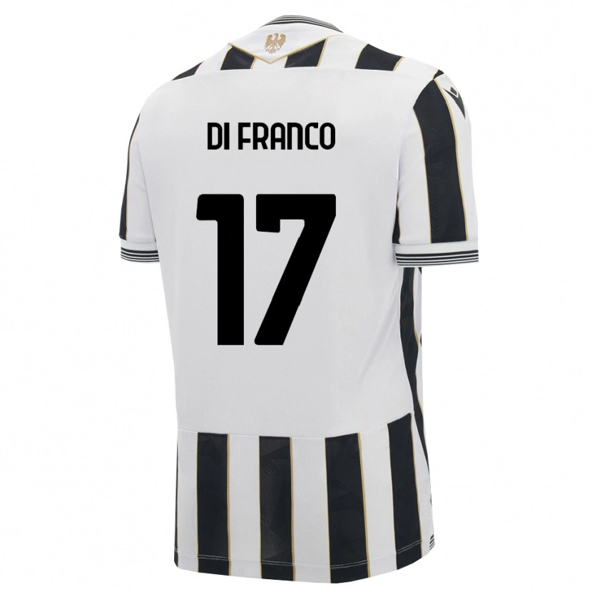 DanxenメンズGiovanni Di Franco#17ブラック ホワイト ピンクホームシャツ2026/27ジャージーユニフォーム