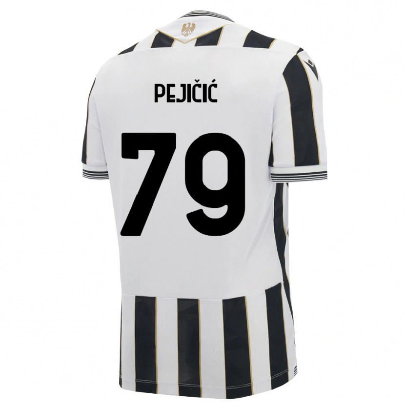 DanxenメンズDavid Pejičić#79ブラック ホワイト ピンクホームシャツ2026/27ジャージーユニフォーム
