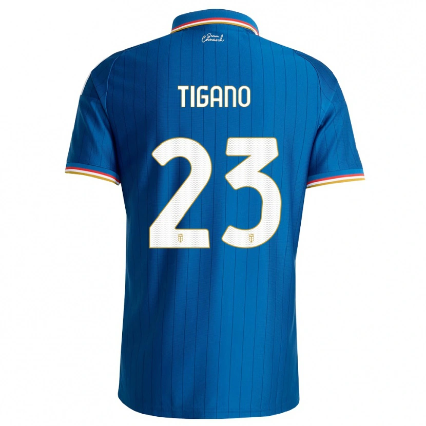 DanxenメンズAchille Tigano#23ブルー ホワイト レッドホームシャツ2026/27ジャージーユニフォーム