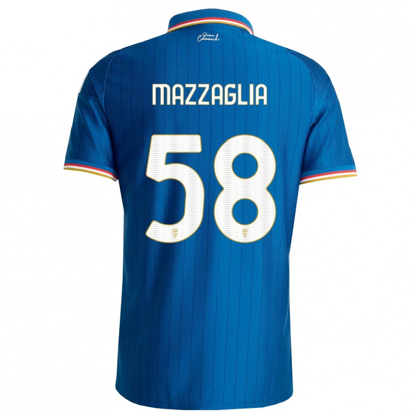 DanxenメンズGiuseppe Mazzaglia#58ブルー ホワイト レッドホームシャツ2026/27ジャージーユニフォーム