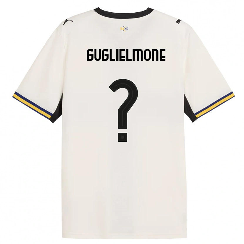 DanxenメンズGiovanni Guglielmone#0オフホワイト ブラック イエローホームシャツ2026/27ジャージーユニフォーム