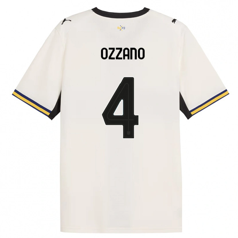 DanxenメンズRoberto Ozzano#4オフホワイト ブラック イエローホームシャツ2026/27ジャージーユニフォーム