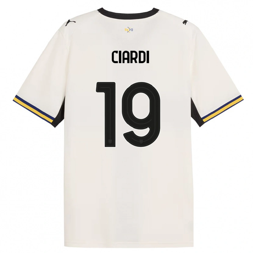 DanxenメンズAlessandro Ciardi#19オフホワイト ブラック イエローホームシャツ2026/27ジャージーユニフォーム