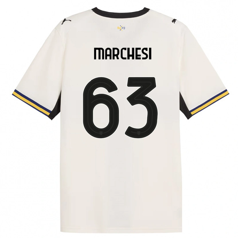 DanxenメンズLorenzo Marchesi#63オフホワイト ブラック イエローホームシャツ2026/27ジャージーユニフォーム