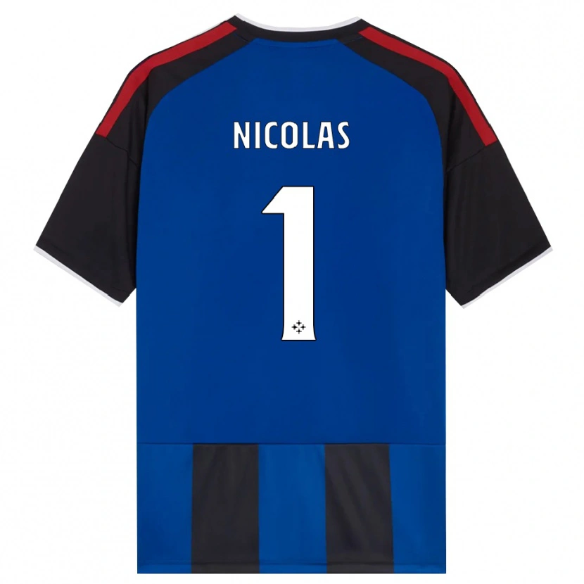 DanxenメンズNicolas#1ブラック レッド ホワイト ブルーホームシャツ2026/27ジャージーユニフォーム