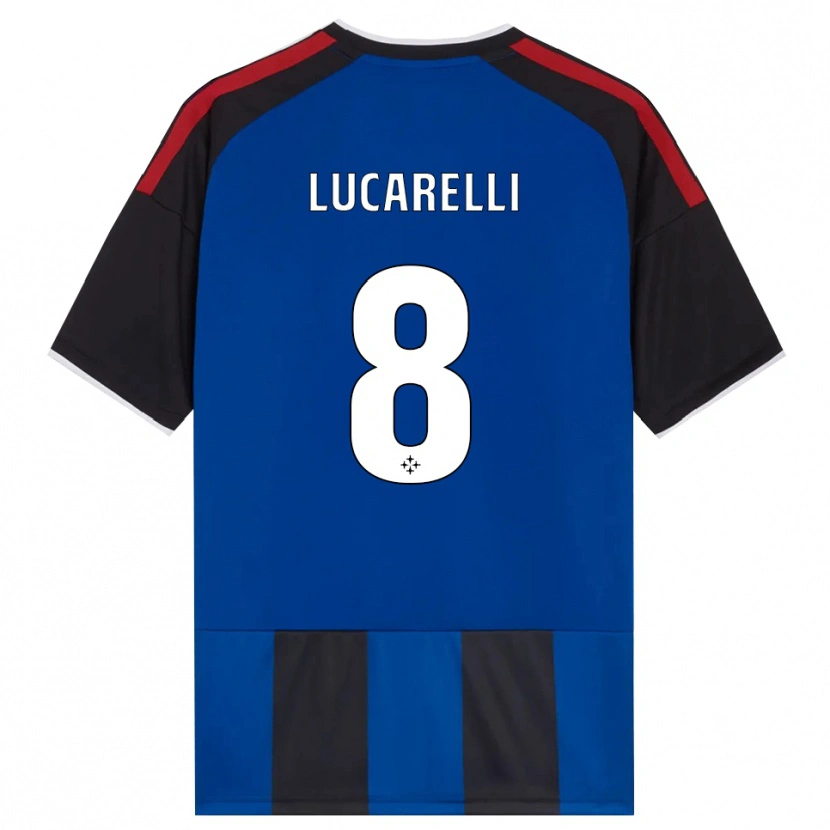 DanxenメンズLapo Lucarelli#8ブラック レッド ホワイト ブルーホームシャツ2026/27ジャージーユニフォーム