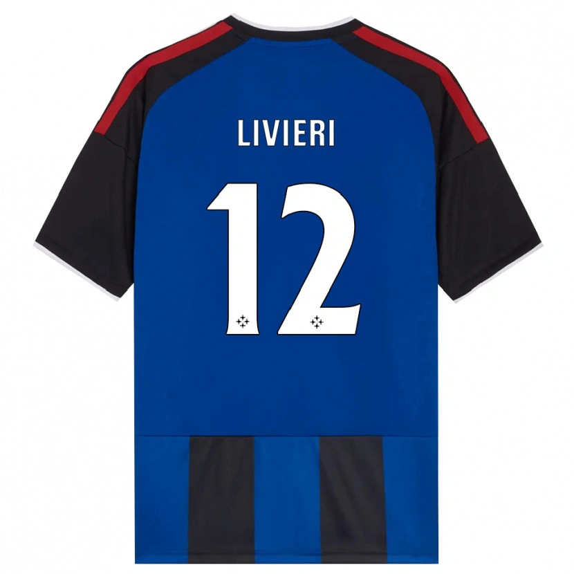 DanxenメンズAlessandro Livieri#12ブラック レッド ホワイト ブルーホームシャツ2026/27ジャージーユニフォーム