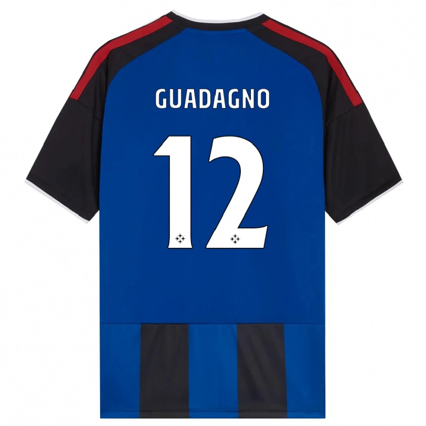 DanxenメンズJohan Guadagno#12ブラック レッド ホワイト ブルーホームシャツ2026/27ジャージーユニフォーム